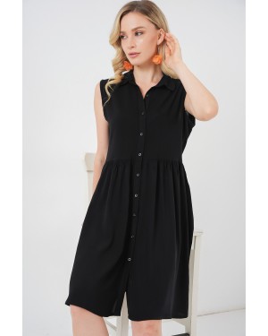 فستان ميدي بدون أكمام للنساء 2563 