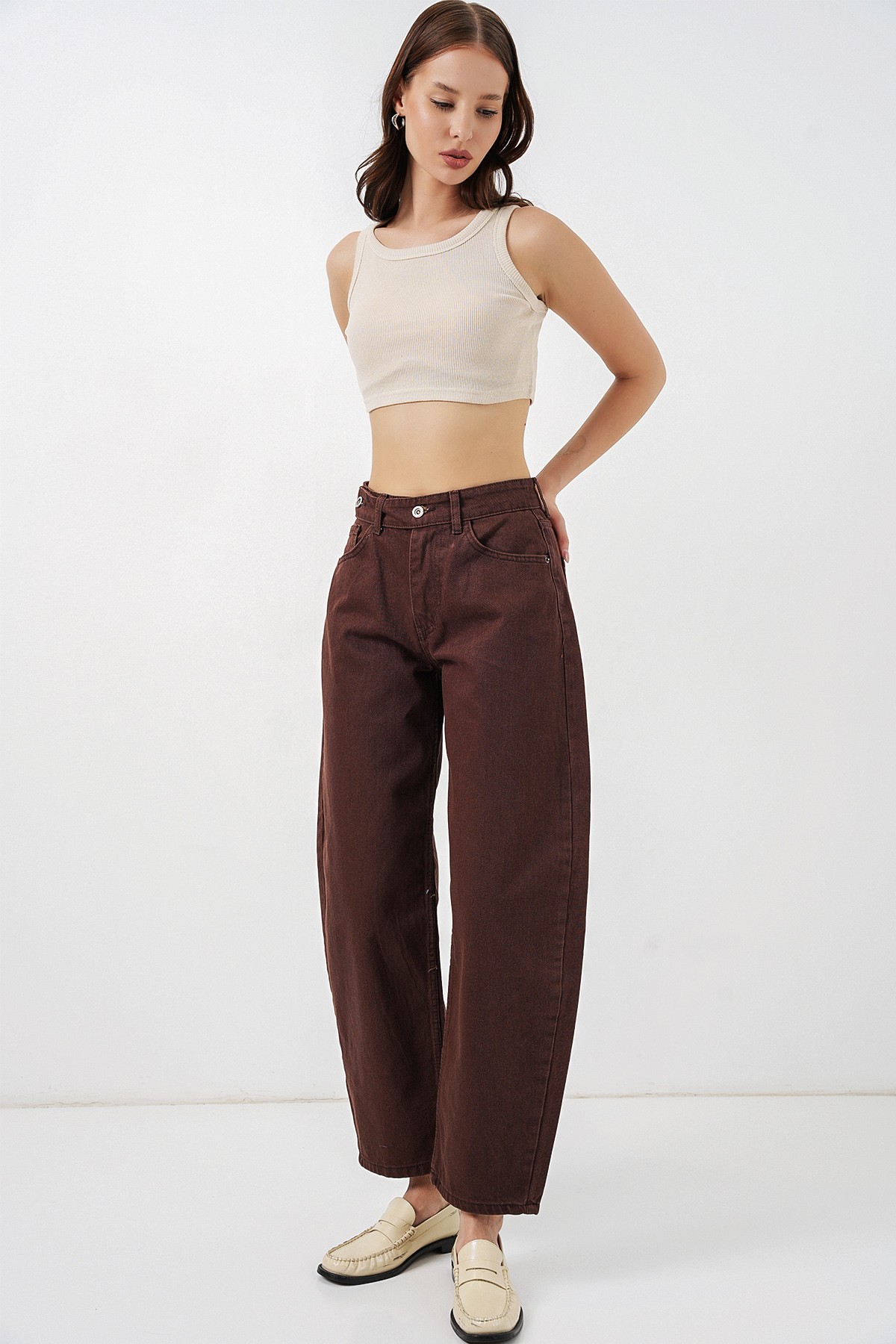 Women's High-Waisted Jeans 30081 
