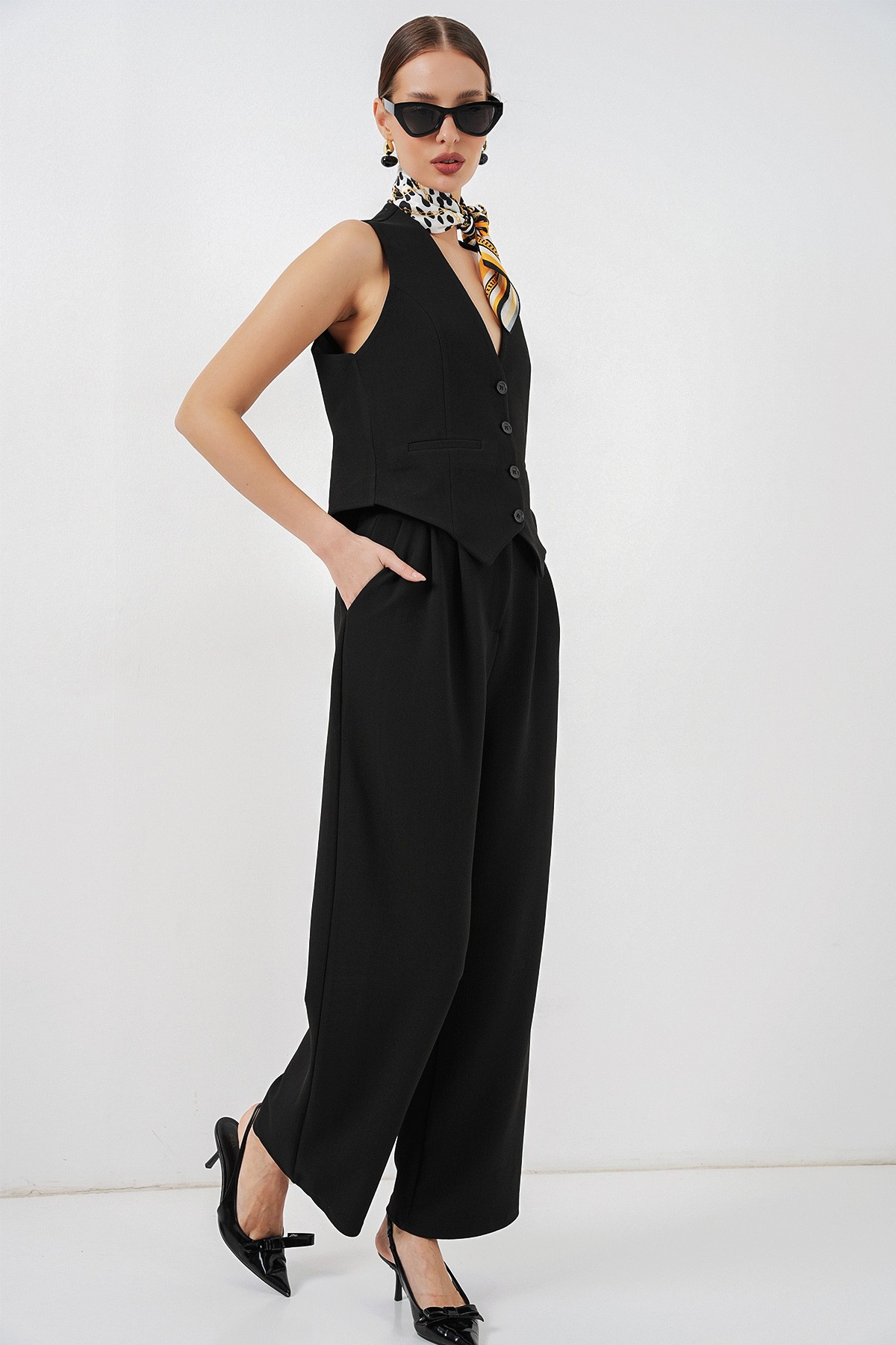 Women's Vest and Trousers Two-Piece Set 30091 