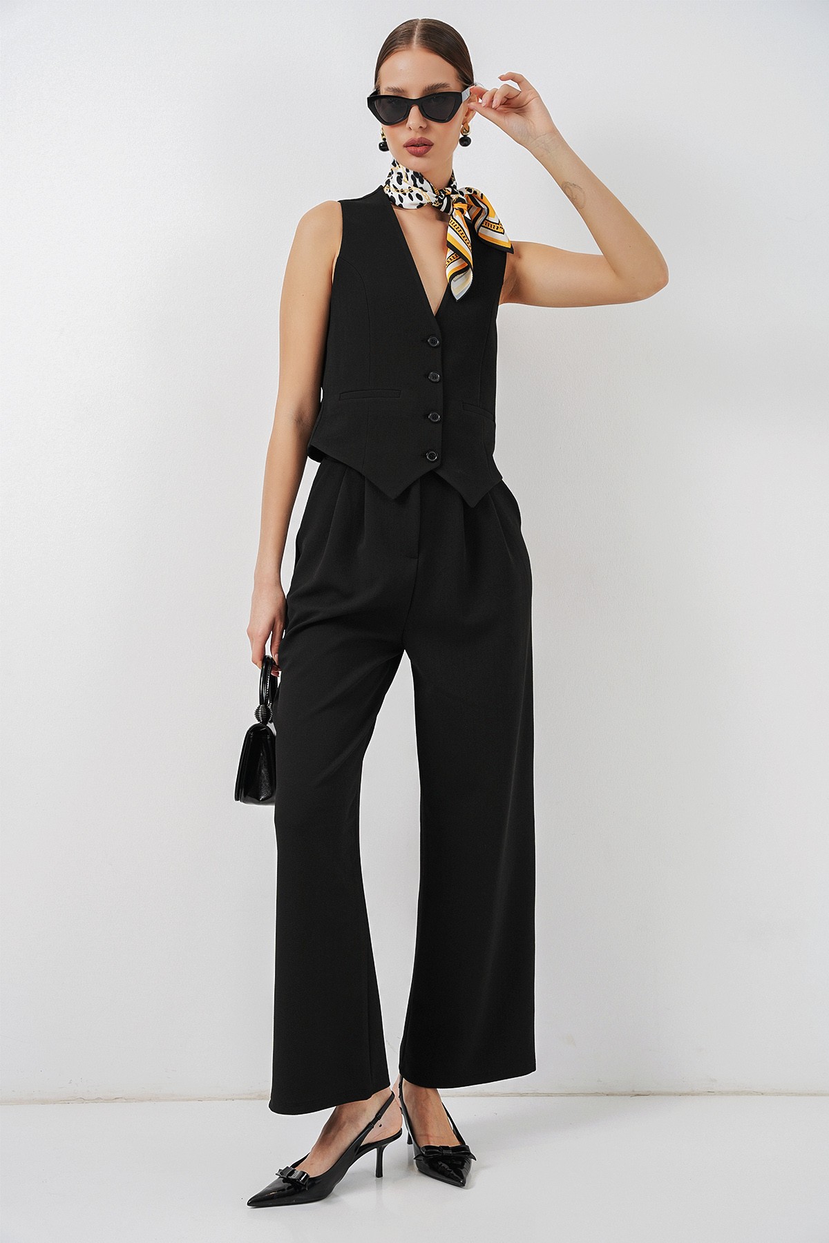 Women's Vest and Trousers Two-Piece Set 30091 