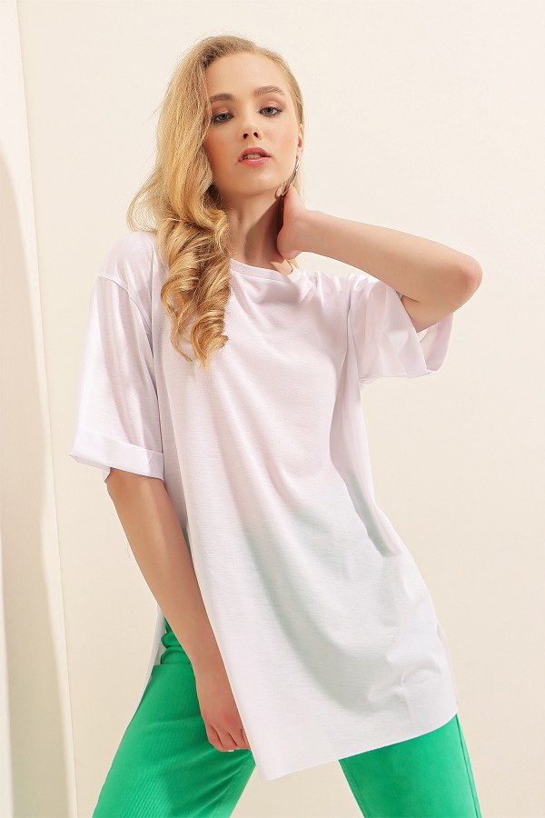 4123 Slit Oversize T-Shirt 
