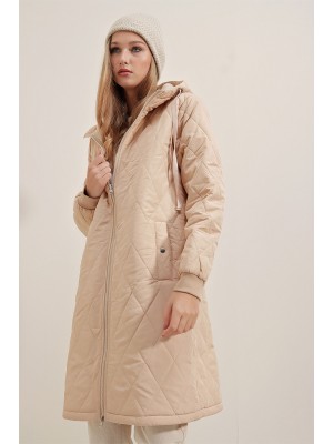 5130 Salaş Şişme Mont - Vizon