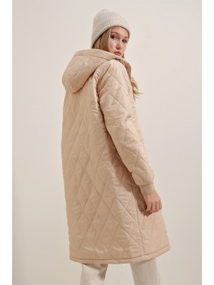 5130 Salaş Şişme Mont - Vizon