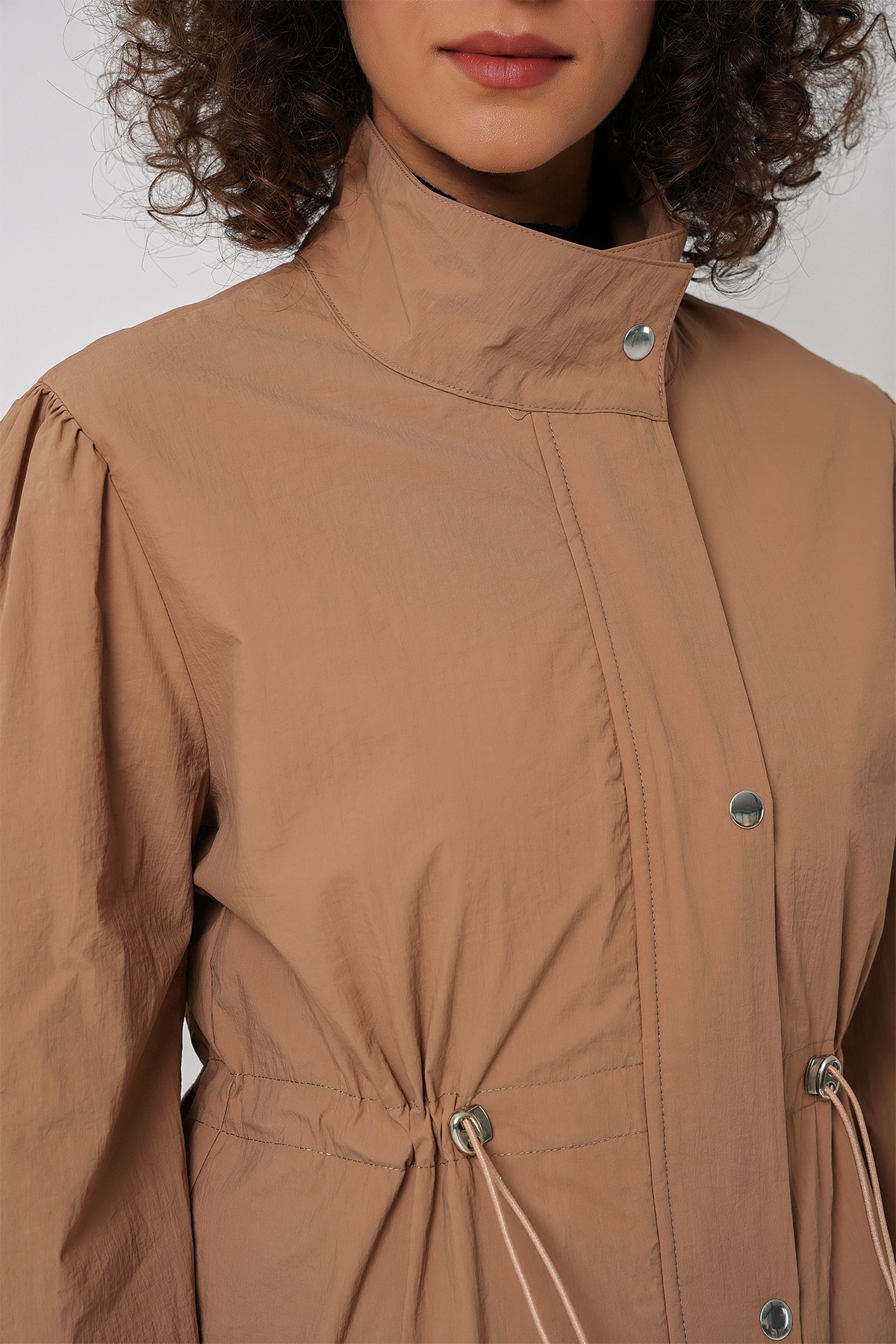 5939 Lined Long Trench Coat 
