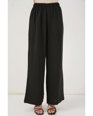 طقم نسائي من قطعتين: تونيك وبنطال برباط أمامي 6744 