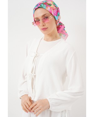 طقم كيمونو وتنورة من قطعتين للنساء من ماركة أيروبين، رقم الموديل 8047 