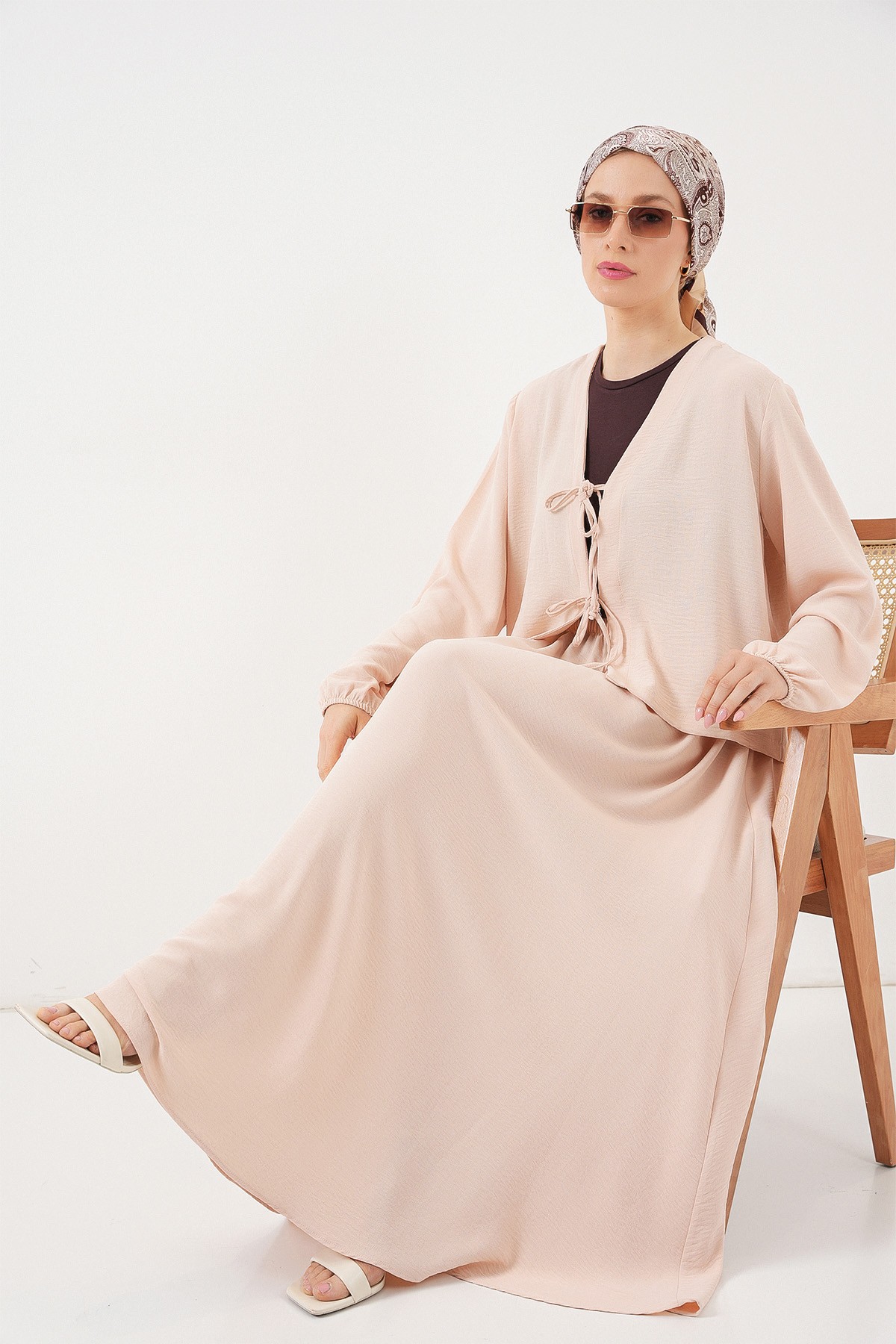 Women's Ayrobin Kimono Skirt Two-Piece Set 8047 