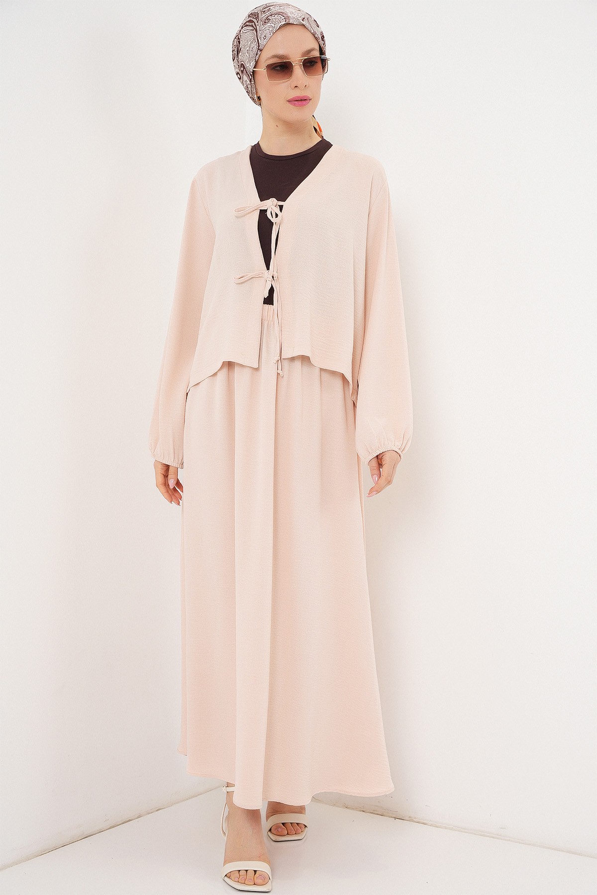 Women's Ayrobin Kimono Skirt Two-Piece Set 8047 