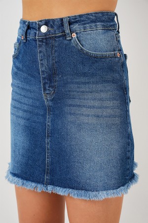 تنورة جينز قصيرة بشرابات نسائية 8051 