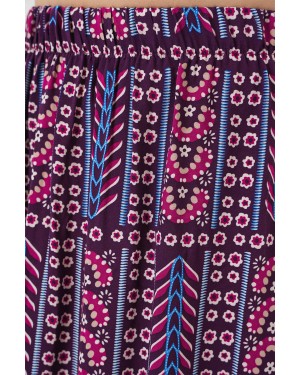 تنورة طويلة منقوشة للنساء 8053 