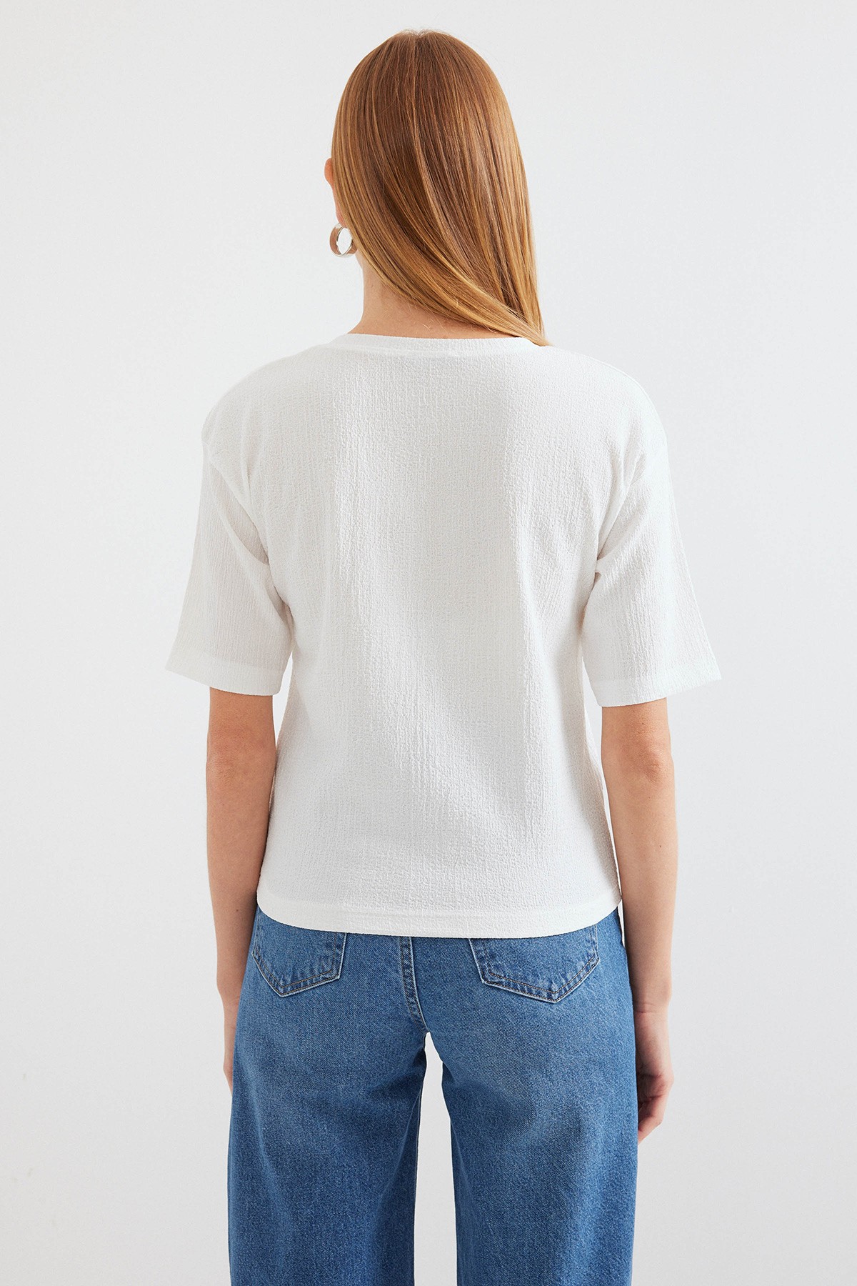 911 Printed Knitted Basic T-shirt 