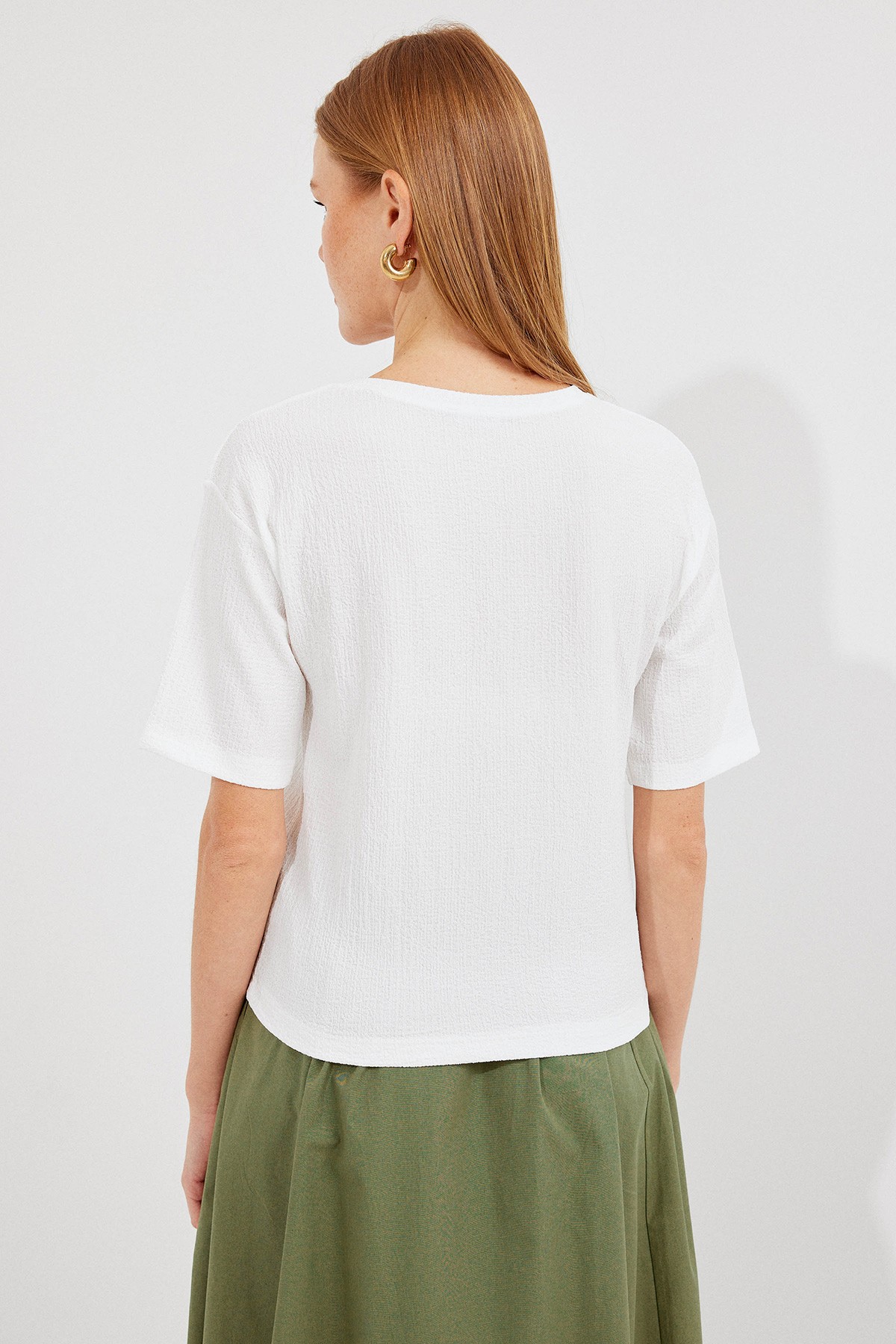 911 Printed Knitted Basic T-shirt 