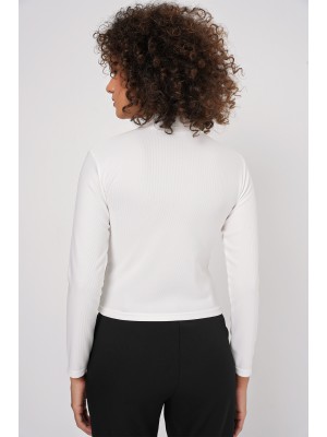 922 Taşlı Body - Beyaz