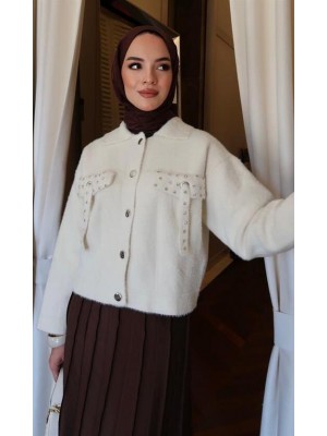 Çıma Detaylı Cupra Etek Kahve