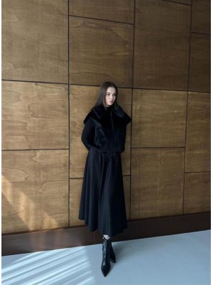 Kısa Kürk Yelek Siyah