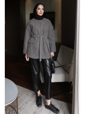 Tedy Fermuarlı Kaban Antrasit