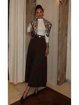 Çan Scuba Etek Kahve