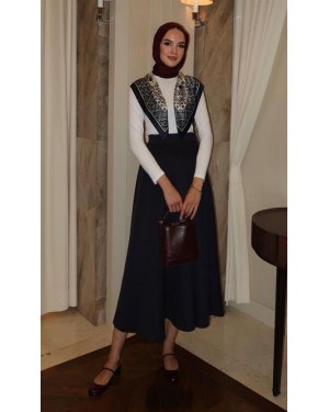 Çan Scuba Etek Lacivert