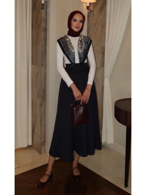 Çan Scuba Etek Lacivert