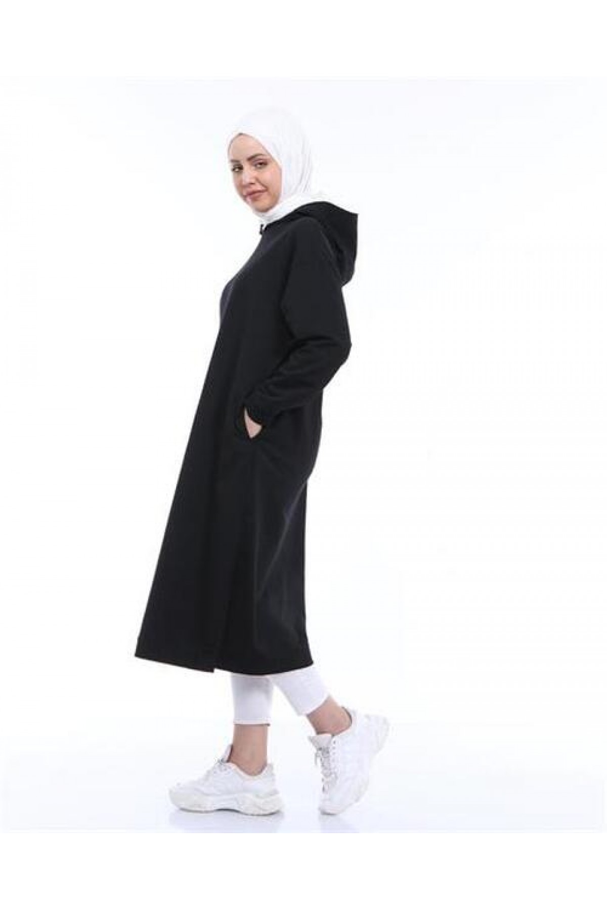 Atlas Hooded Long Simple Basic Sweatshirt