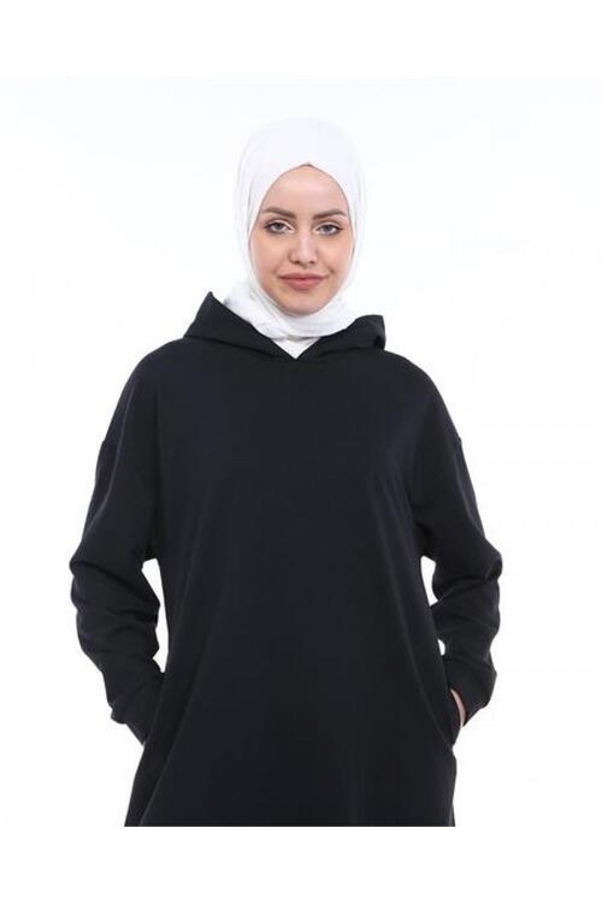 Atlas Hooded Long Simple Basic Sweatshirt