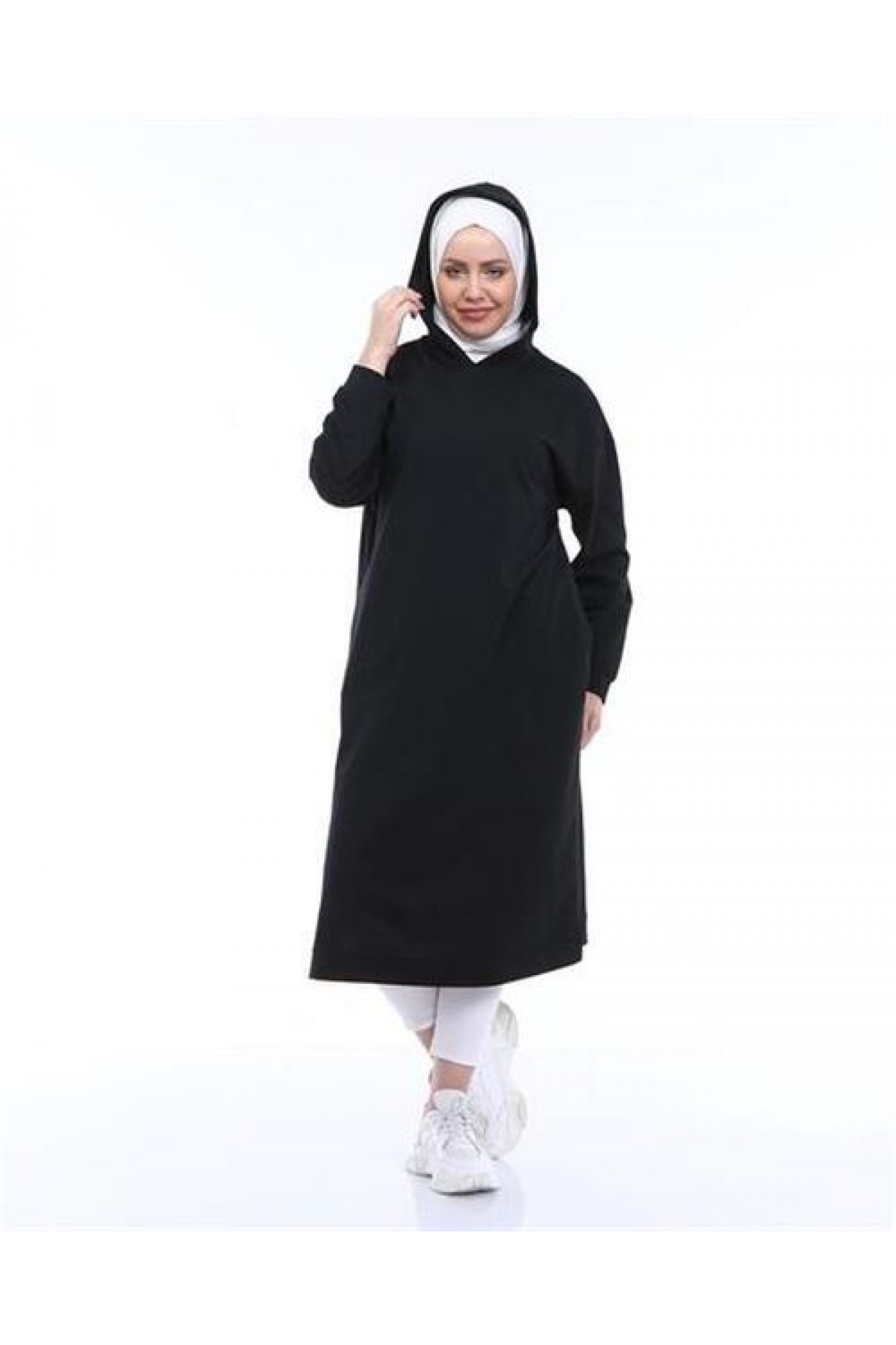 Atlas Hooded Long Simple Basic Sweatshirt