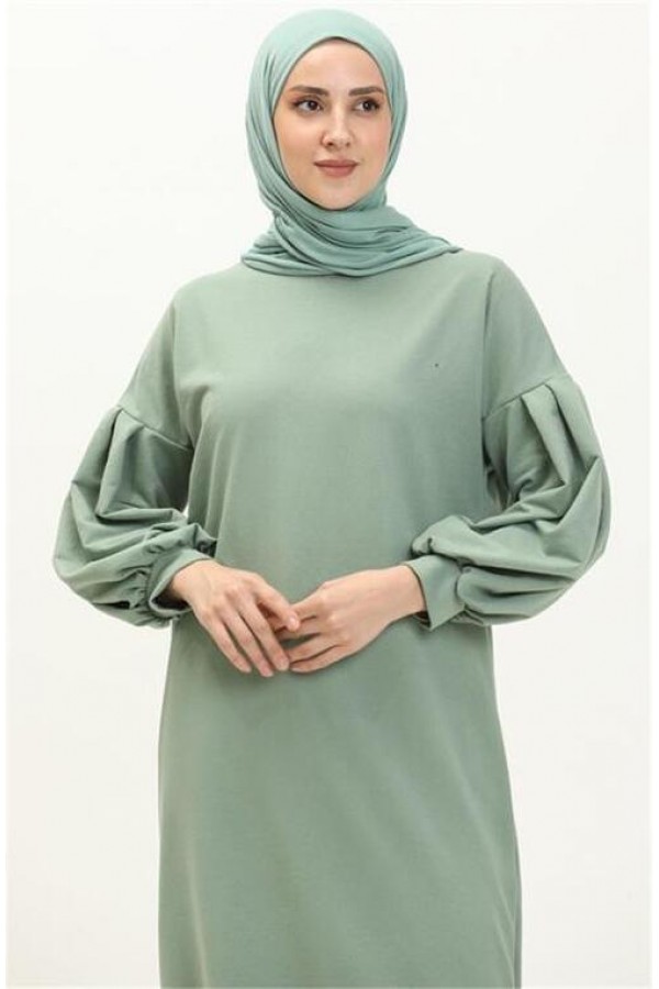 Hira Balon Kol Midi Boy Sade Basic Sweatshirt 