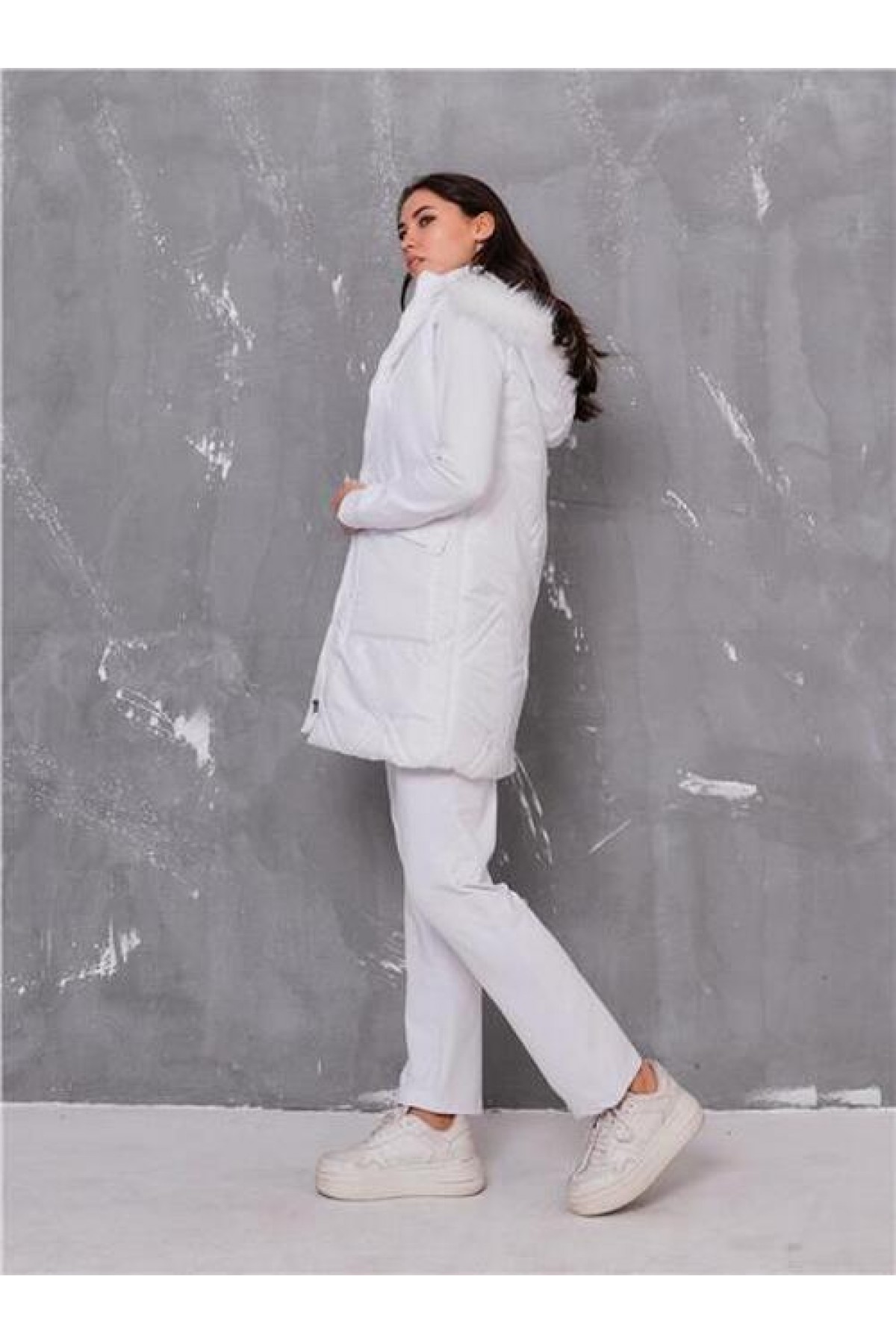 Sarah Hooded Puffy Vest and Sport Three-Piece Set
