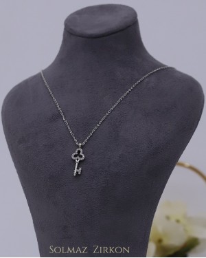 قلادة النموذج الرئيسي -فضة