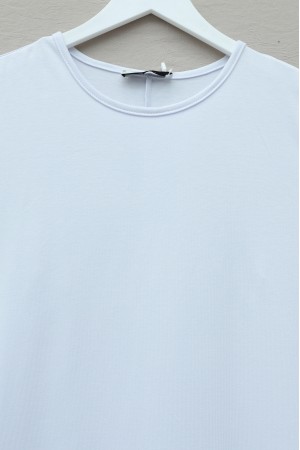 Sıfır Kol Uzun Süprem İçlik -Beyaz