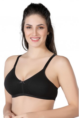 حمالة صدر قطنية موديل MI Podyumplus 1420 سوداء اللون