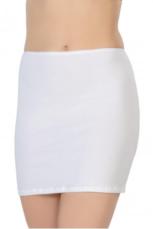 BEYAZ MI Podyumplus 1437 Modal Cotton Mini Jupon