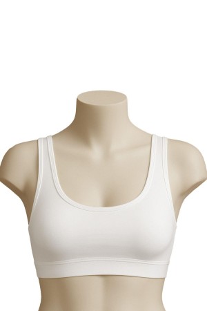 حمالة صدر تدريب مبطنة بأشرطة سميكة من WHITE MI Podyumplus 1816، عبوة من 6 قطع