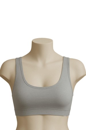 حمالة صدر تدريب مبطنة بأشرطة سميكة من GRAY MI Podiumplus 1816، عبوة من 6 قطع