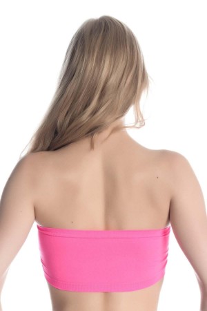 مشدّ صدر ناعم بدون حمالات من بوديوم بلس 4002 بلون فوشيا نيون