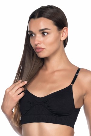 مشدّ أسود من نوع MI Podiumplus 4040 بتصميم مصغر بخطاف وعين