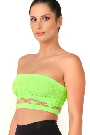 مشدّ صدر بدون حمالات من GREEN MI Podyumplus 4050 مزدوج الحياكة