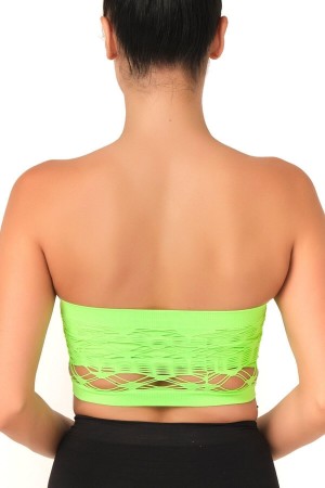 مشدّ صدر بدون حمالات من GREEN MI Podyumplus 4050 مزدوج الحياكة