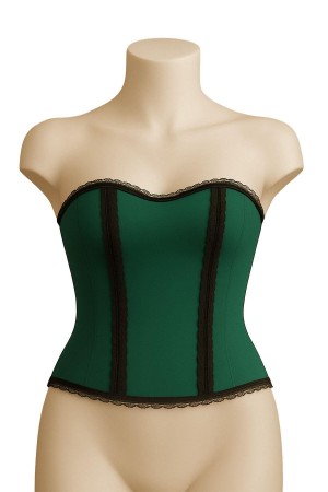 مشدّ صدري أخضر من GREEN MI Podiumplus 9155 F مكشكش