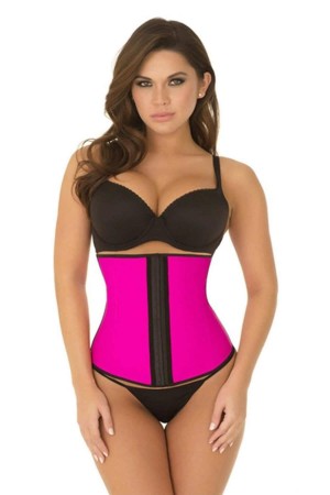 مشدّ خصر وردي اللون MI 9161 بخطاف وعين