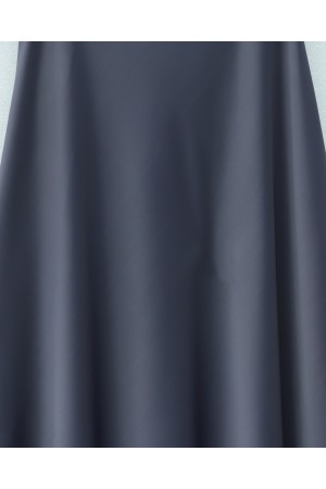 تنورة زرا الساتان السادة -لون مدخن