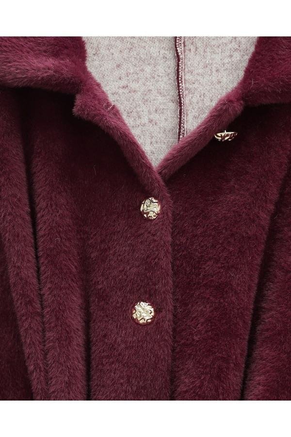 بونشو ألكانتارا بحزام وأزرار  ذهبية -بوردو