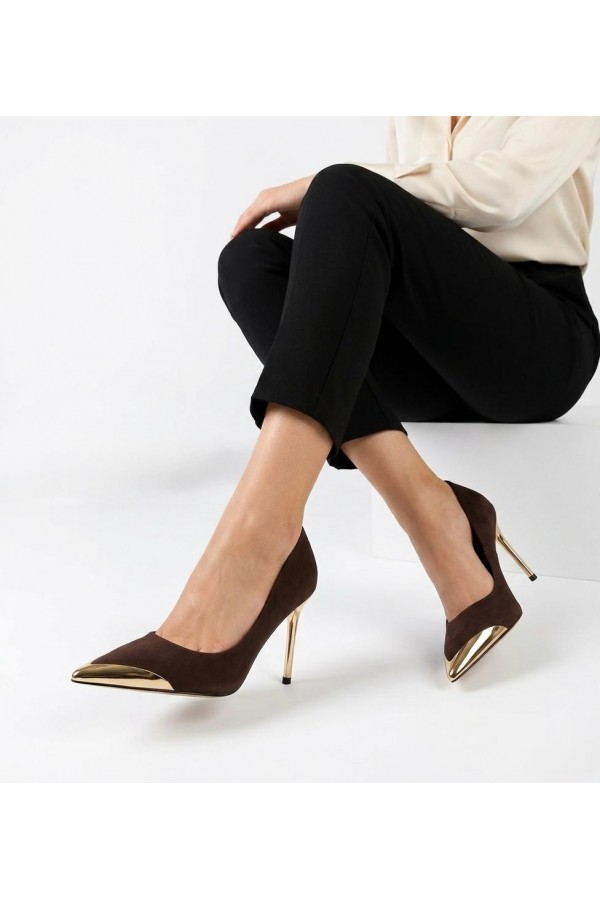 Alice Brown Satin Stiletto Shoes