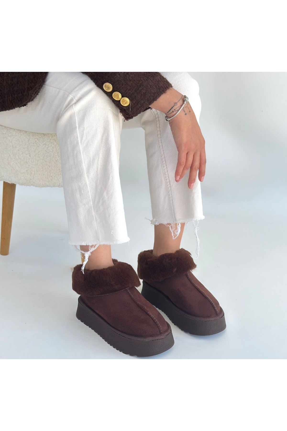 Edali Brown Suede Boots detay görseli
