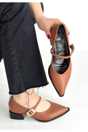 Galye Taba Cilt Topuklu Ayakkabı