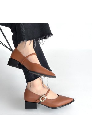 Galye Taba Cilt Topuklu Ayakkabı