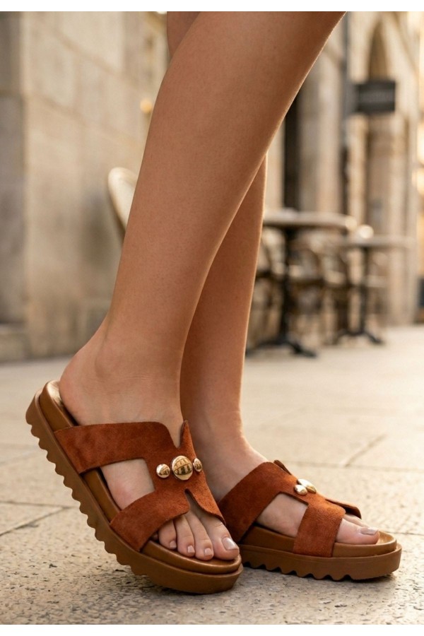 Jondi Taba Suede Slippers