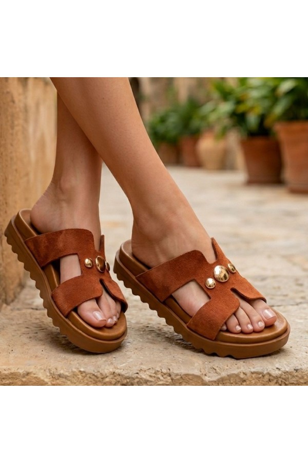 Jondi Taba Suede Slippers
