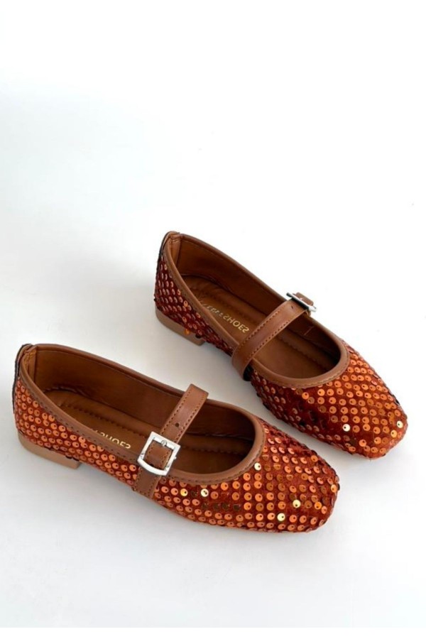 Modern Tan Suede Ballet Flats