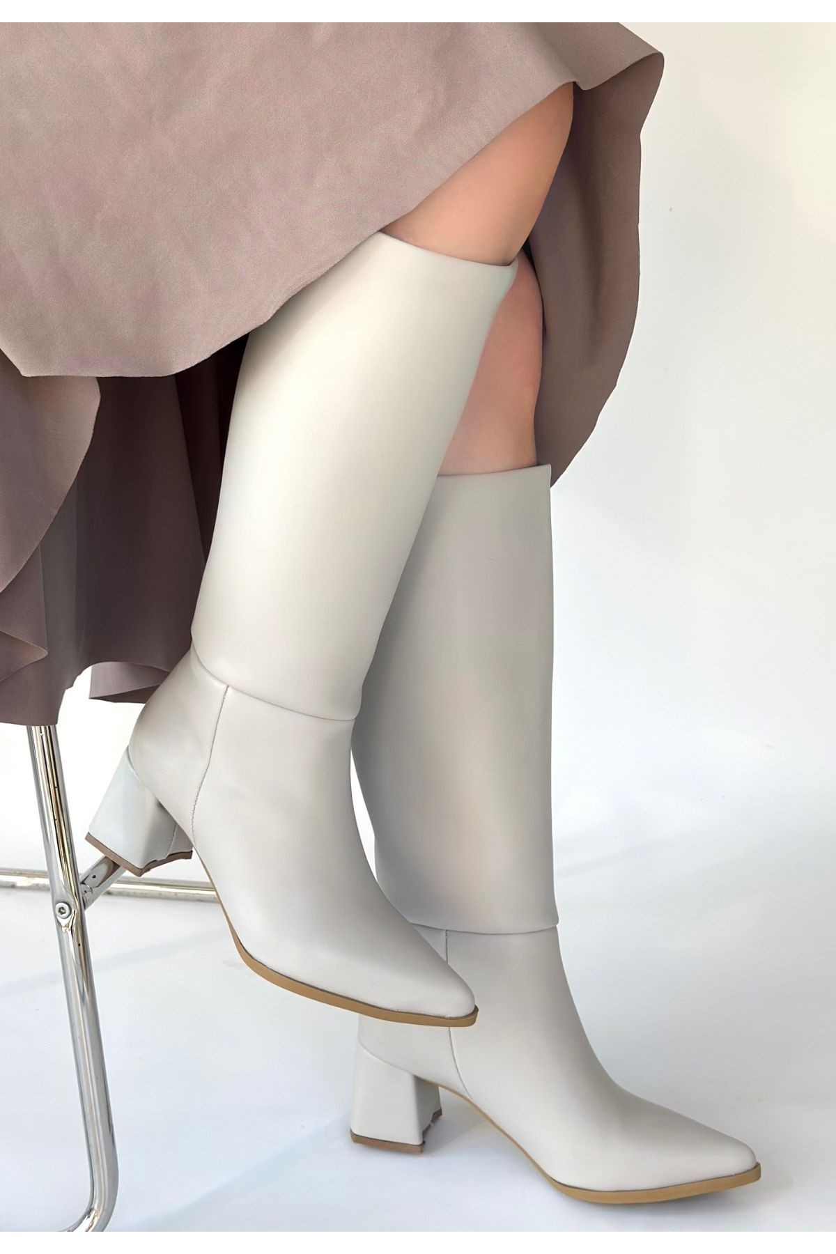 Roksa Ten Leather Heeled Boots